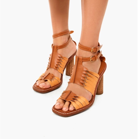 Ulla Johnson Shoes - Ulla Johnson Meerkat Madeira Twisted Contrast High Heel - Size 9